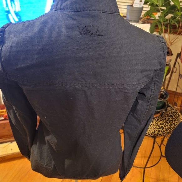 Vans Womens Athletic Utility Jacket with Button Neck Closure - Picture 8 of 12